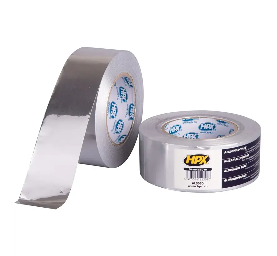 HPX Tapes Aluminium Tape 50 mtr - Per Stuk 