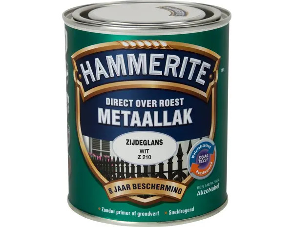 Hammerite Metaallak Zijdeglans Wit Z210 Hammerite Metaallak Zijdeglans Wit Z210
