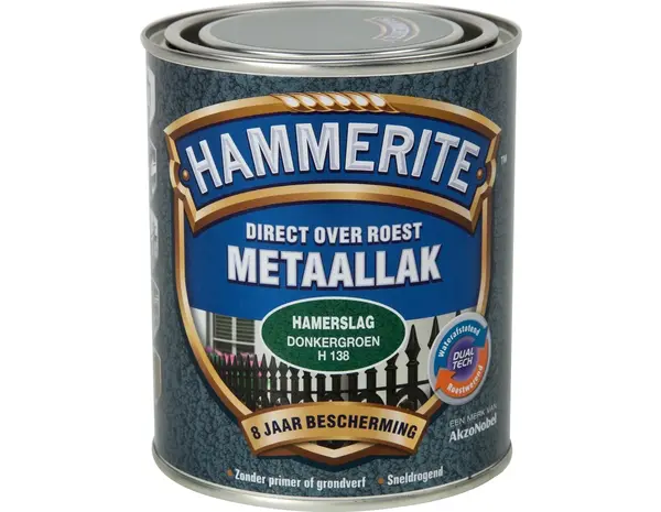 Hammerite Metaallak Hamerslag Donkergroen H138 Hammerite Metaallak Hamerslag Donkergroen H138