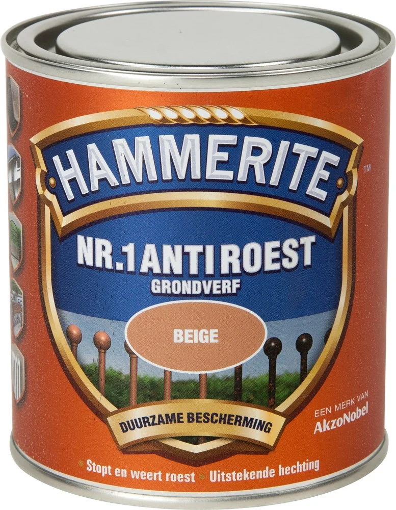 Hammerite anti-roest grondverf beige 500 ml