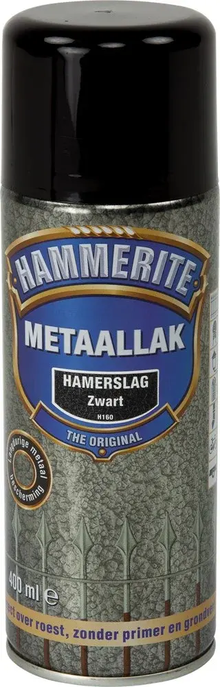 Hammerite Metaallak Hamerslag Zwart H160 Spuitbus Hammerite Metaallak Hamerslag Zwart H160 Spuitbus