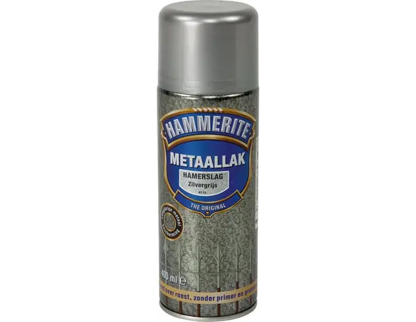 Hammerite Metaallak Hamerslag Zilvergrijs H115 Spuitbus