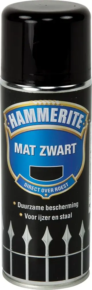 Hammerite Mat Zwart Spuitbus Hammerite Mat Zwart Spuitbus