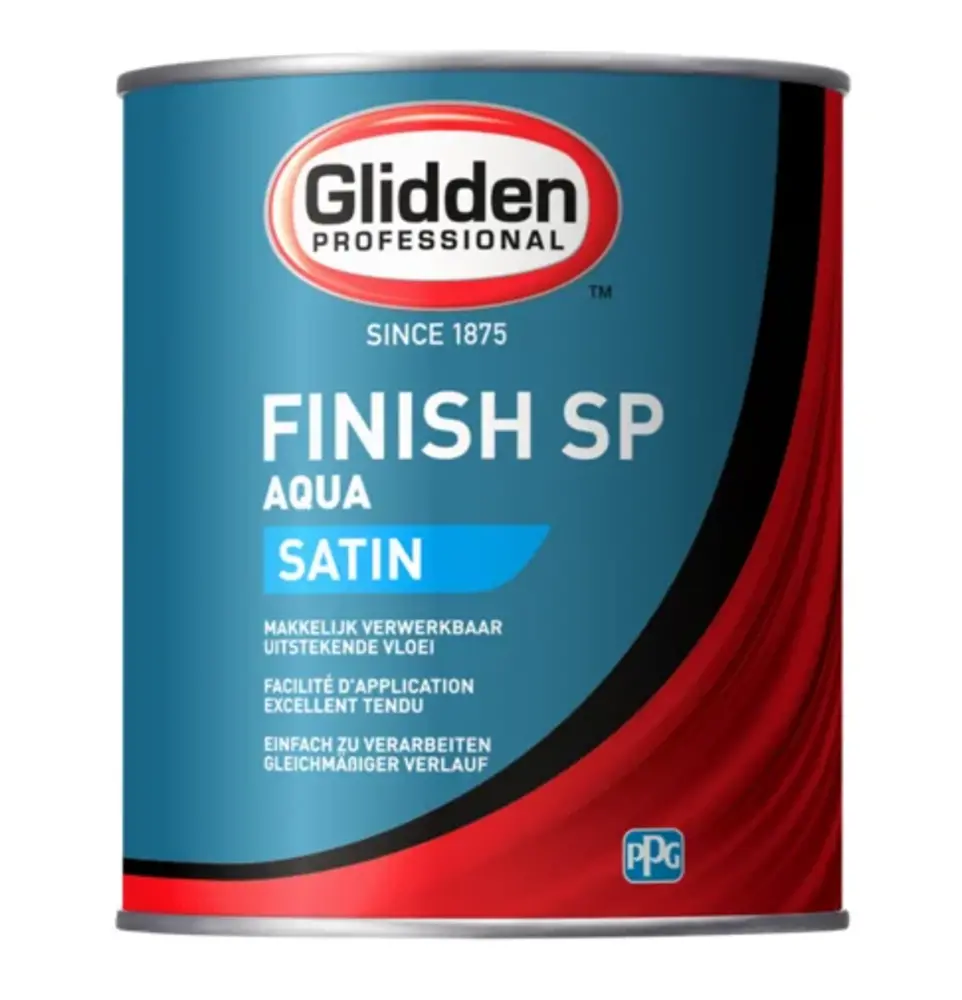 Glidden Aqua Finish Satin SP | Zijdeglans Lakverf Binnen & Buiten Glidden Aqua Finish Satin SP | Zijdeglans Lakverf Binnen & Buiten