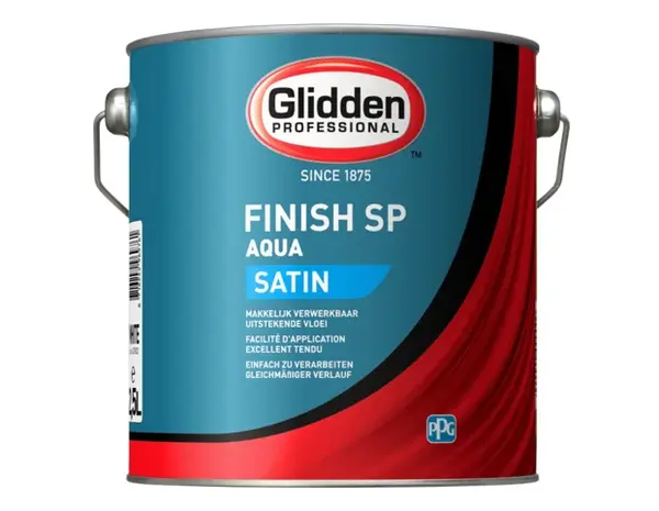 Glidden Aqua Finish Satin SP | Zijdeglans Lakverf Binnen & Buiten Glidden Aqua Finish Satin SP | Zijdeglans Lakverf Binnen & Buiten