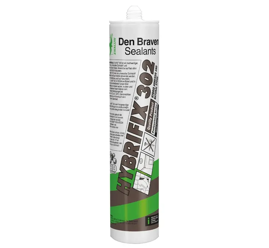 Den Braven Hybrifix 302 Wit - 290 ML 