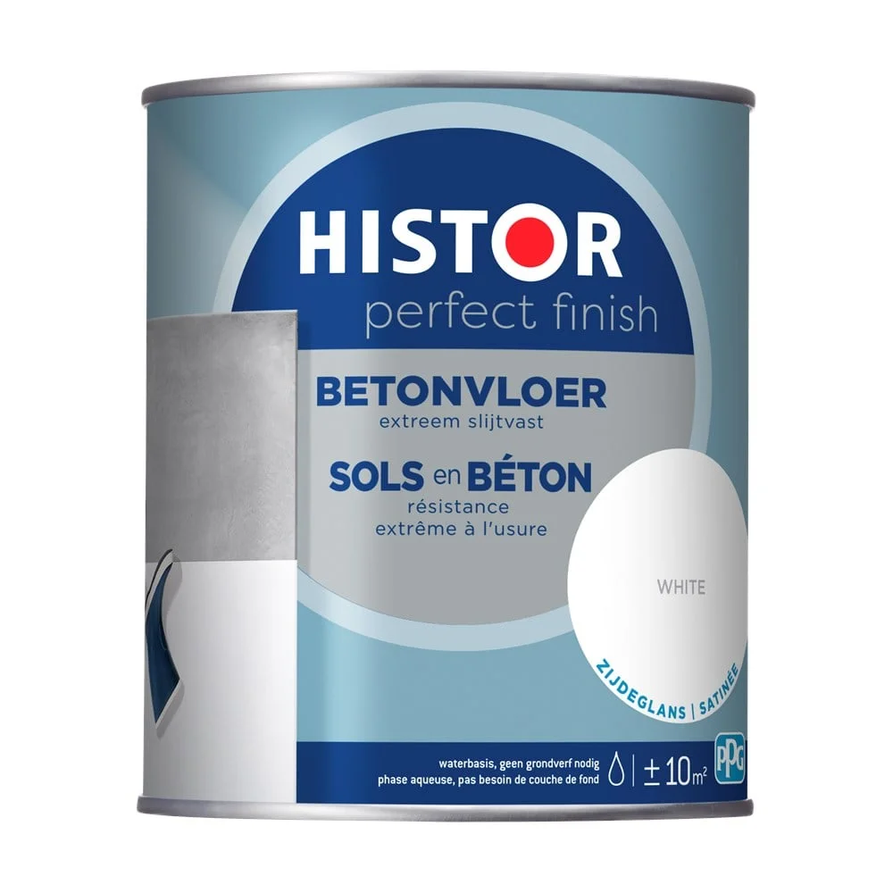 Histor Perfect Finish betonvloer 7000 wit zijdeglans 750 ml