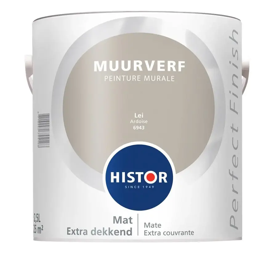 Histor Perfect Finish Muurverf Mat Lei 6943 - 2,5 LTR