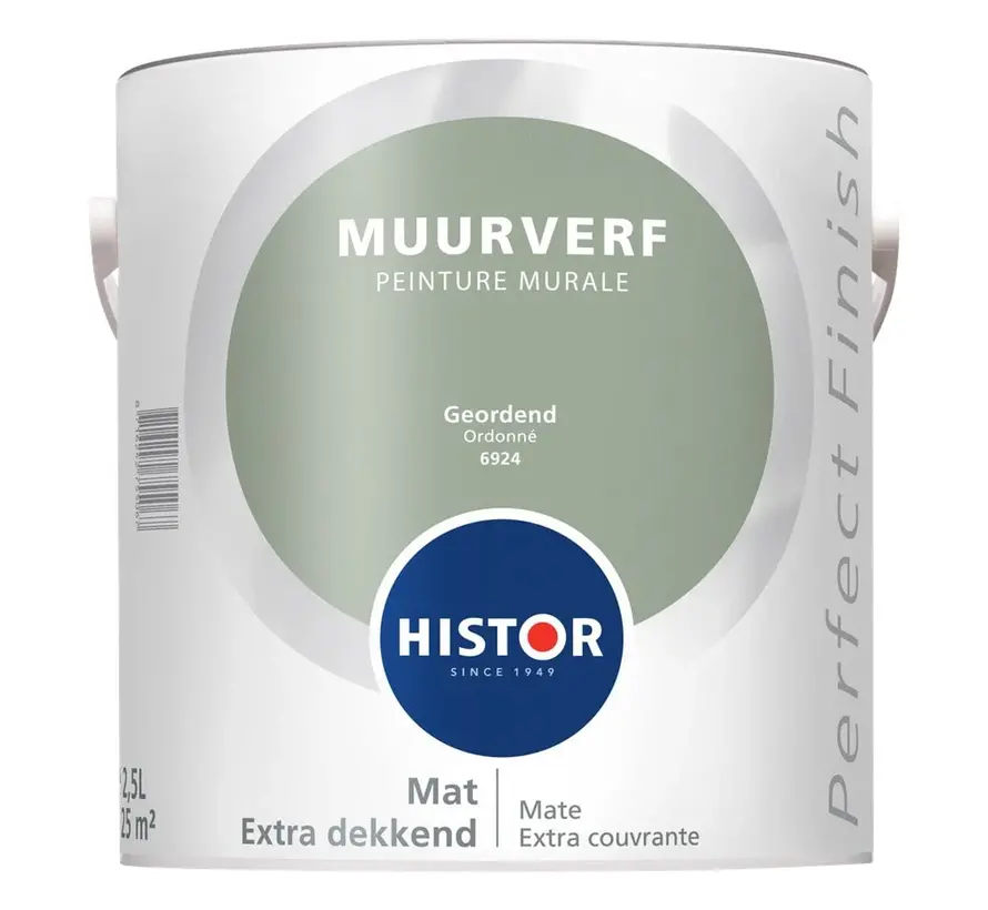 Histor Perfect Finish Muurverf Mat Geordend 6924 - 2,5 LTR