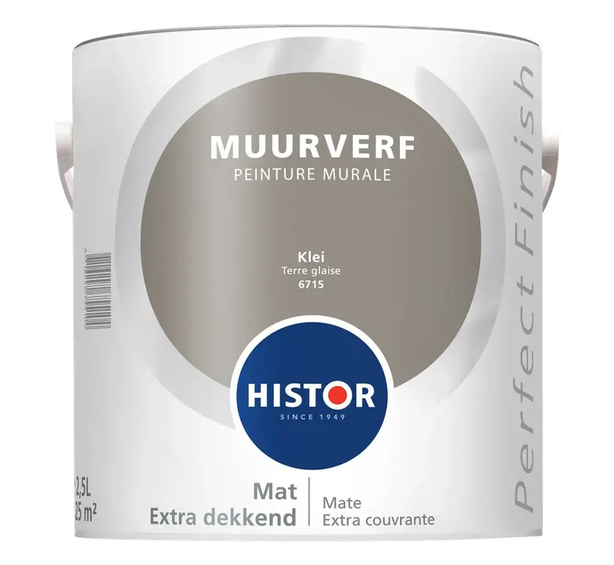 Histor Perfect Finish Muurverf Mat Klei 6715 - 2,5 LTR