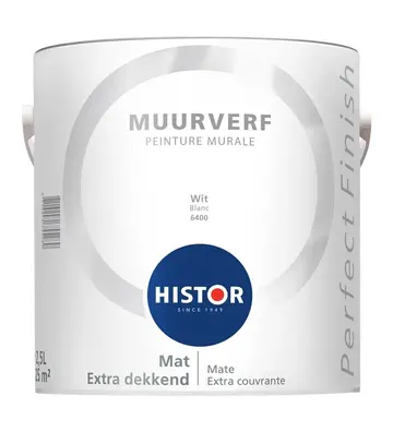 Histor Perfect Finish Muurverf Mat Wit 6400