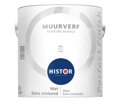 Histor Perfect Finish Muurverf Mat Wit 6400