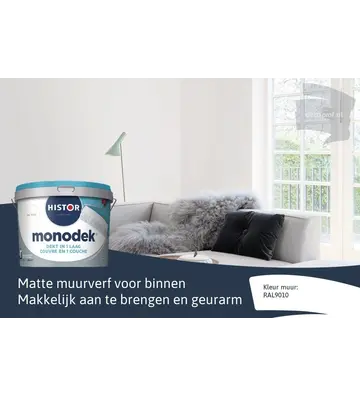 Histor Monodek Muurverf RAL9010