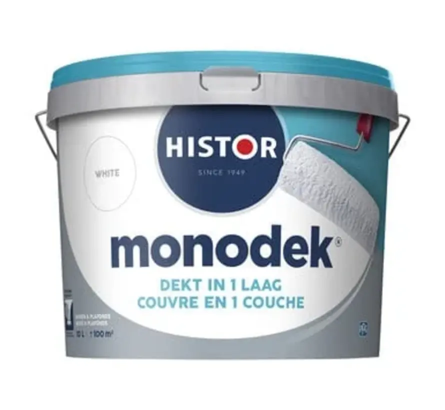 Histor Monodek Muurverf Wit - 10 LTR 