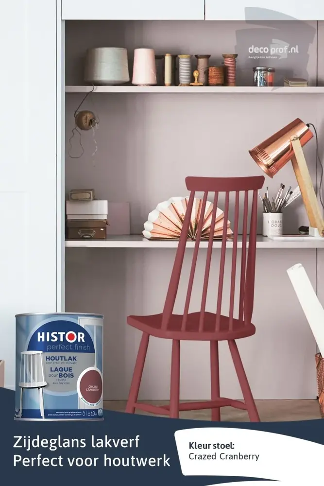 Histor Perfect Finish Houtlak Zijdeglans Crazed Cranberry