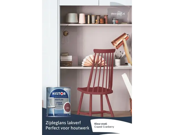 Histor Perfect Finish Houtlak Zijdeglans Crazed Cranberry
