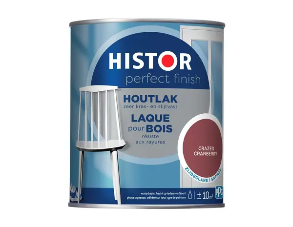 Histor Perfect Finish Houtlak Zijdeglans Crazed Cranberry