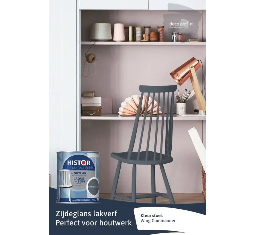 Histor Perfect Finish Houtlak Zijdeglans Wing Commander - 750 ML