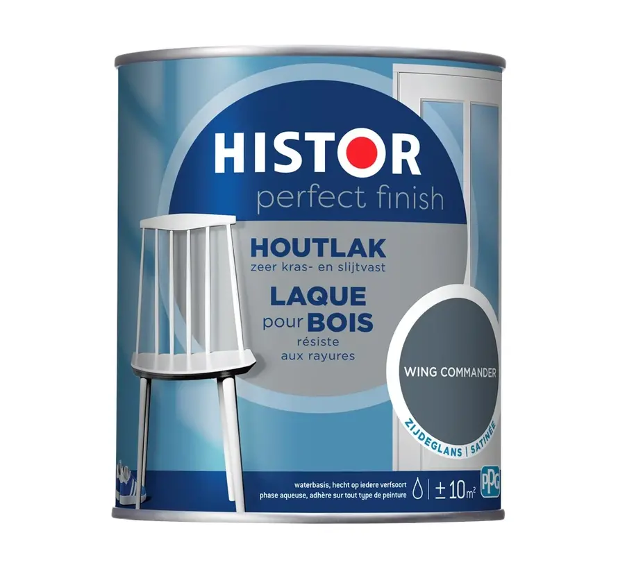 Histor Perfect Finish Houtlak Zijdeglans Wing Commander - 750 ML