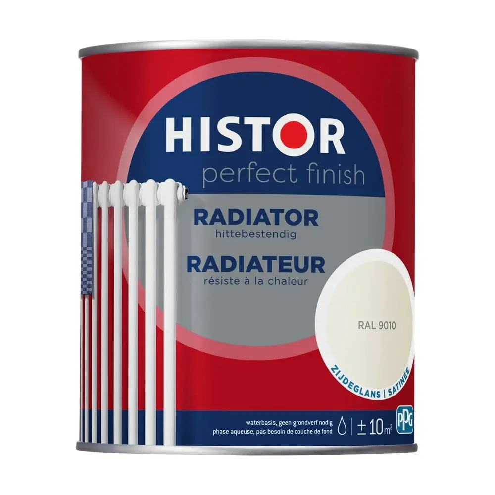 Histor Perfect Finish Radiator Zijdeglans RAL9010 Histor Perfect Finish Radiator Zijdeglans RAL9010