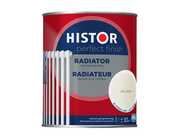 Histor Perfect Finish Radiator Zijdeglans RAL9010 Histor Perfect Finish Radiator Zijdeglans RAL9010