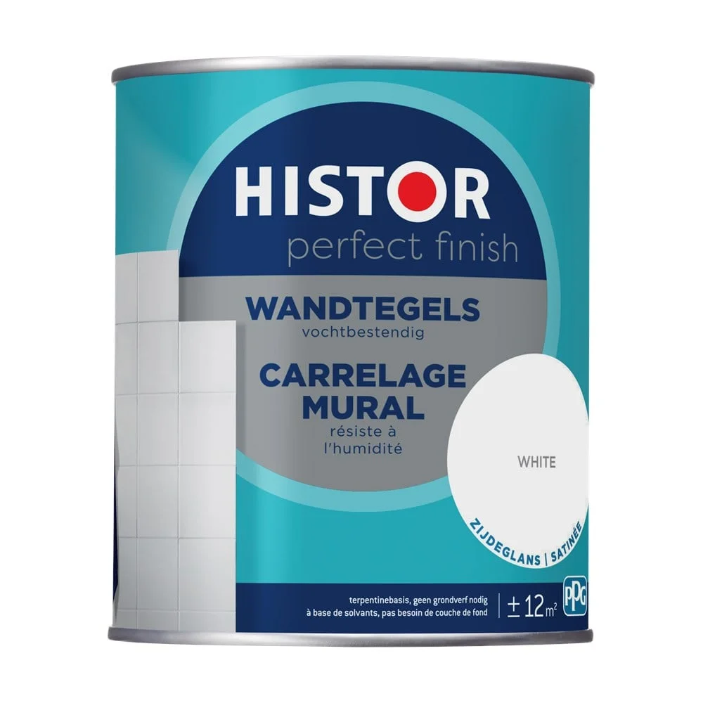 Histor Perfect Finish wandtegels zijdeglans 7000 wit 750 ml
