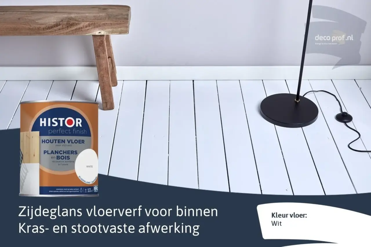 Histor Perfect Finish Houten Vloer Zijdeglans RAL9010