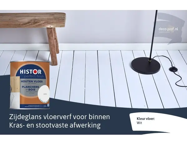 Histor Perfect Finish Houten Vloer Zijdeglans RAL9010