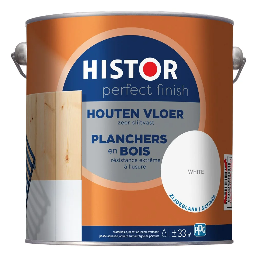 Histor Perfect Finish houten vloer 7000 wit zijdeglans 25 liter