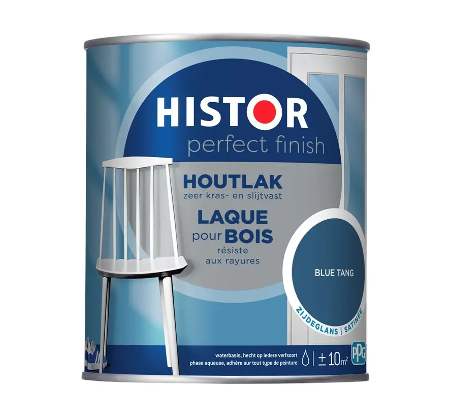 Histor Perfect Finish Houtlak Zijdeglans Blue Tang - 750 ML