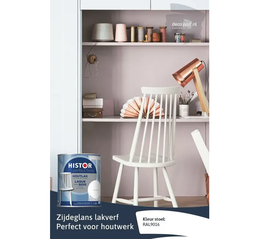 Histor Perfect Finish Houtlak Zijdeglans RAL9016 - 250 ML