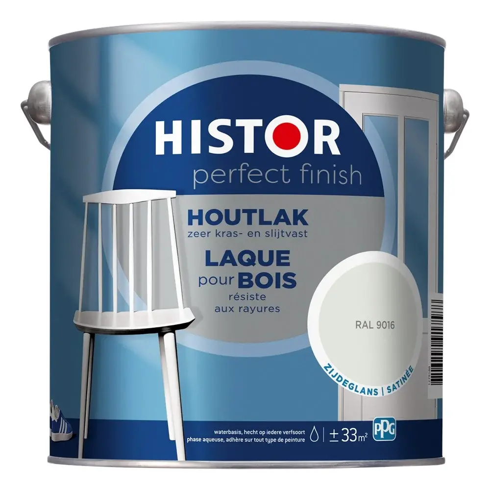 Histor Perfect Finish Houtlak Zijdeglans RAL9016 Histor Perfect Finish Houtlak Zijdeglans RAL9016