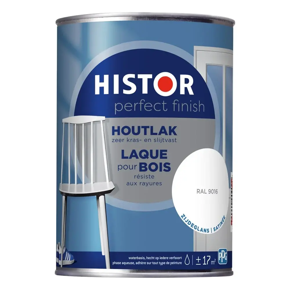 Histor Perfect Finish Houtlak Zijdeglans RAL9016 Histor Perfect Finish Houtlak Zijdeglans RAL9016