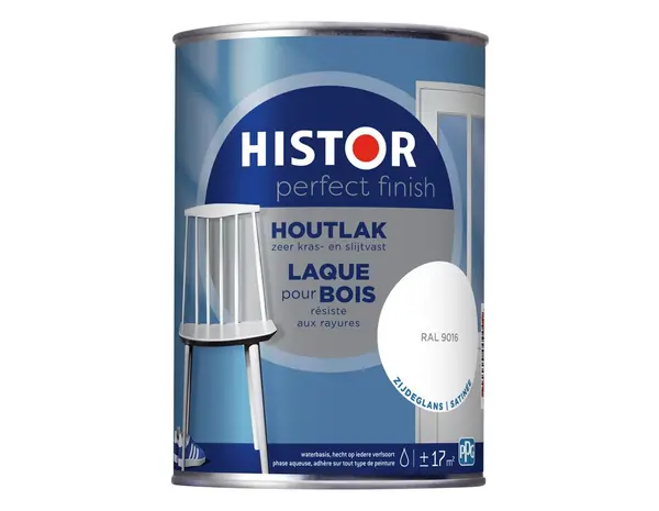 Histor Perfect Finish Houtlak Zijdeglans RAL9016 Histor Perfect Finish Houtlak Zijdeglans RAL9016
