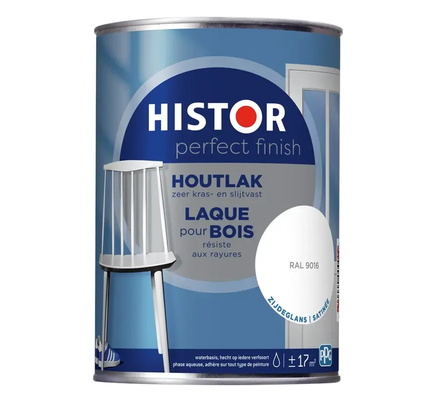 Histor Perfect Finish Houtlak Zijdeglans RAL9016 - 250 ML