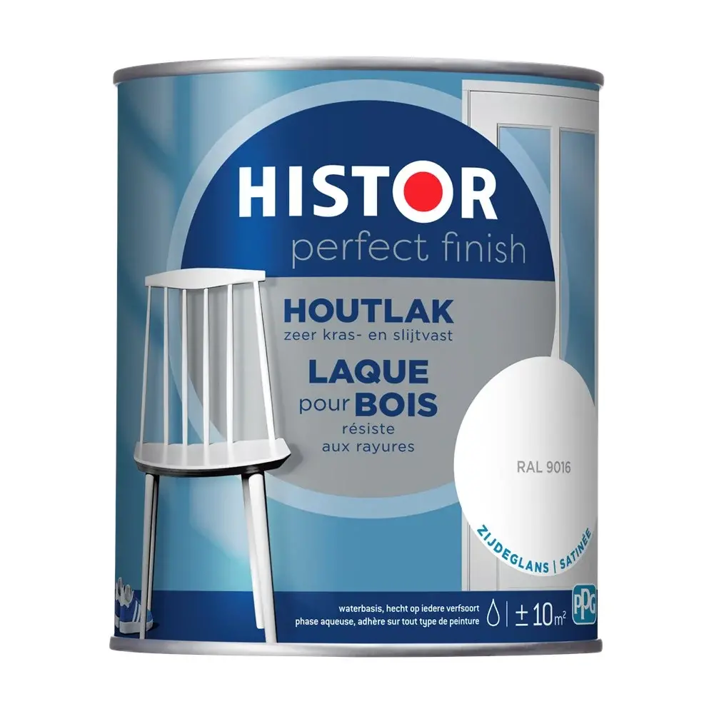 Histor Perfect Finish Houtlak Zijdeglans RAL9016 Histor Perfect Finish Houtlak Zijdeglans RAL9016