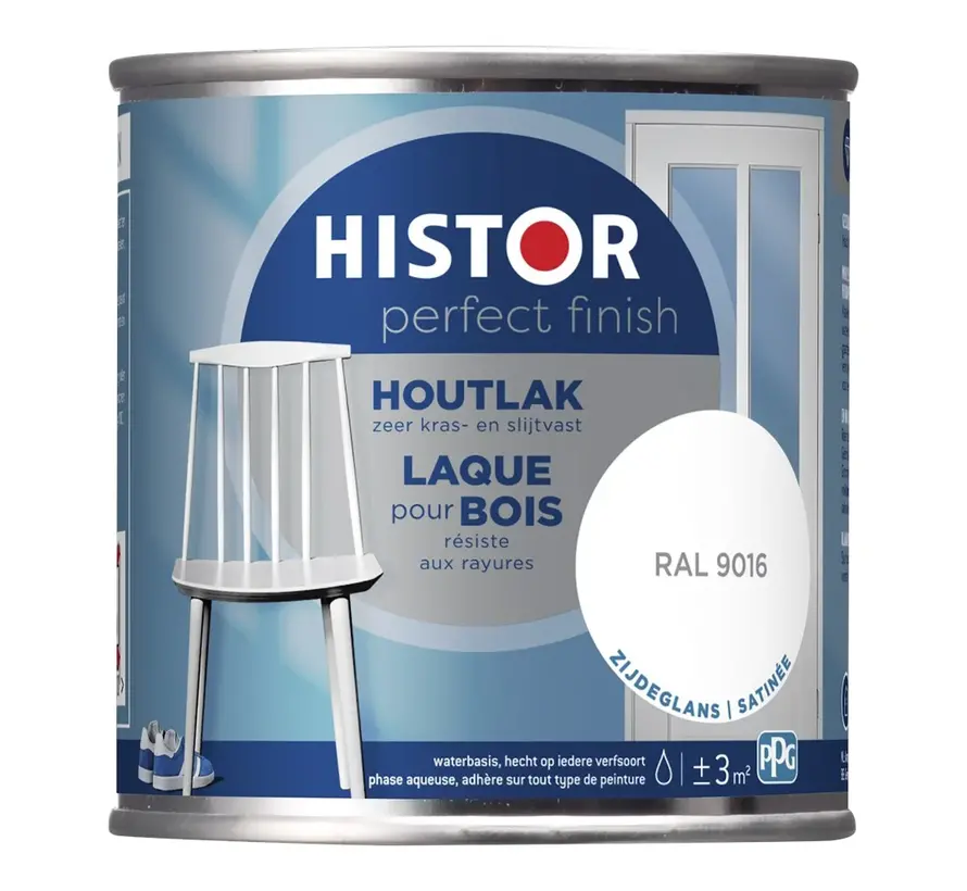 Histor Perfect Finish Houtlak Zijdeglans RAL9016 - 250 ML