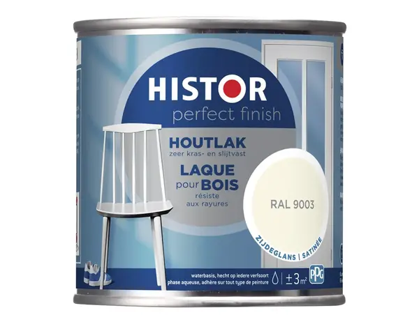 Histor Perfect Finish Houtlak Zijdeglans RAL9003 Histor Perfect Finish Houtlak Zijdeglans RAL9003
