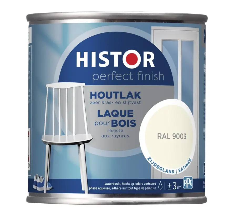Histor Perfect Finish Houtlak Zijdeglans RAL9003 - 250 ML