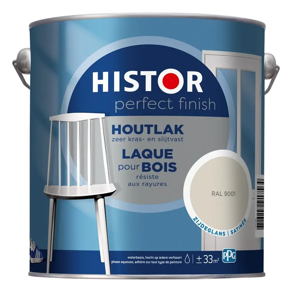 Histor Perfect Finish Houtlak Zijdeglans RAL9001