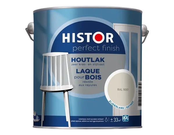 Histor Perfect Finish Houtlak Zijdeglans RAL9001