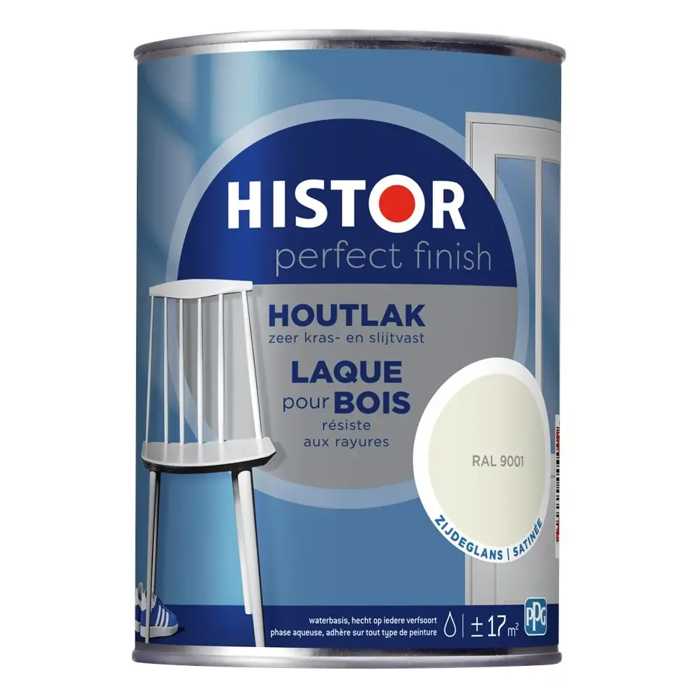 Histor Perfect Finish Houtlak Zijdeglans RAL9001