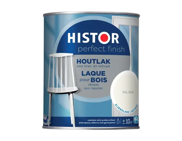 Histor Perfect Finish Houtlak Zijdeglans RAL9001