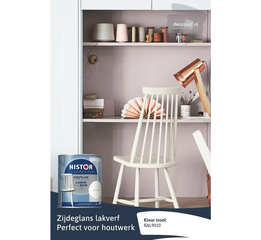 Histor Perfect Finish Houtlak Zijdeglans RAL9010 - 250 ML