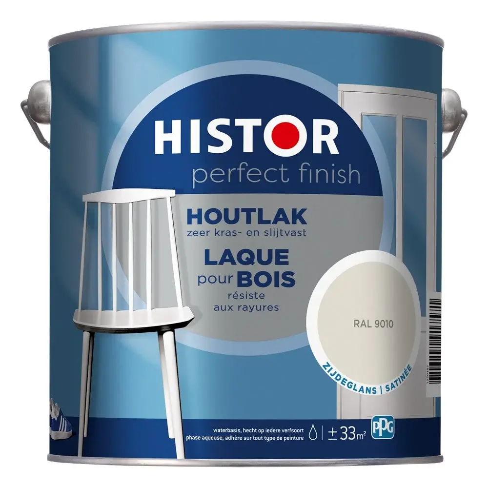 Histor Perfect Finish Houtlak Zijdeglans RAL9010 Histor Perfect Finish Houtlak Zijdeglans RAL9010