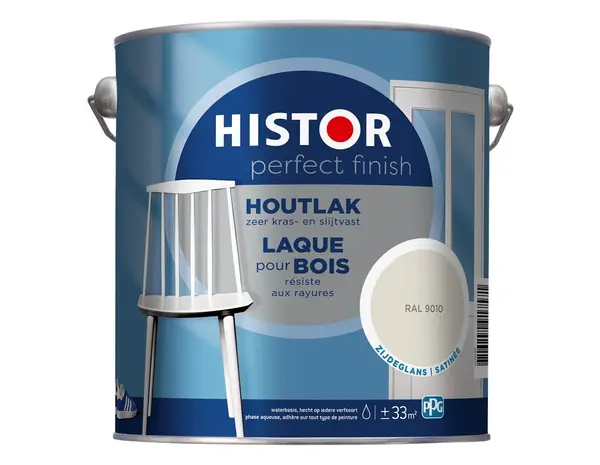 Histor Perfect Finish Houtlak Zijdeglans RAL9010 Histor Perfect Finish Houtlak Zijdeglans RAL9010