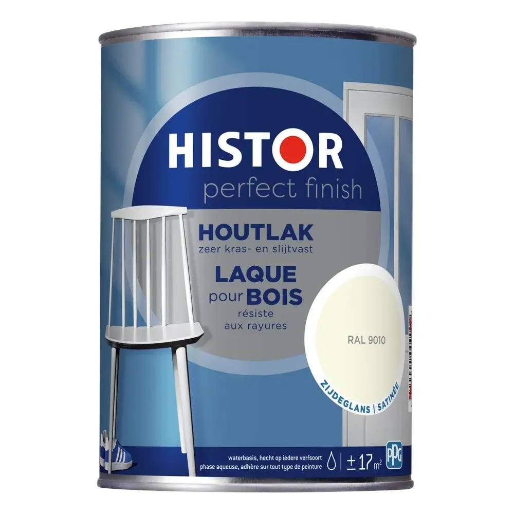 Histor Perfect Finish Houtlak Zijdeglans RAL9010 Histor Perfect Finish Houtlak Zijdeglans RAL9010