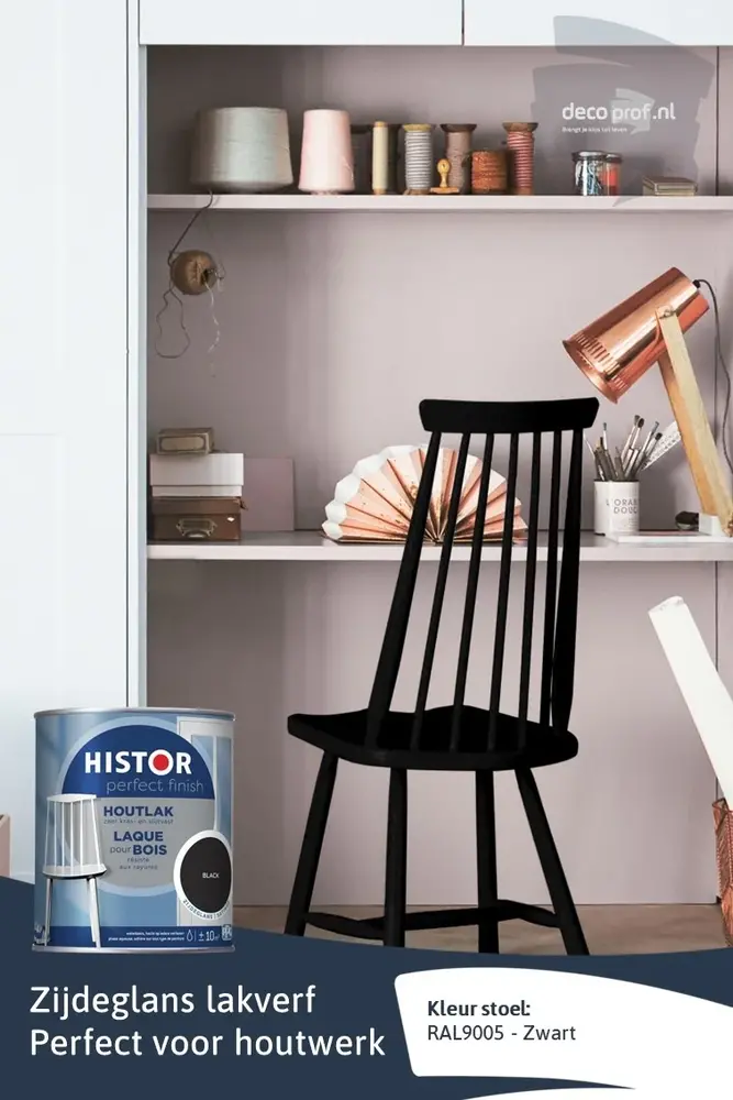 Histor Perfect Finish Houtlak Zijdeglans Zwart Histor Perfect Finish Houtlak Zijdeglans Zwart
