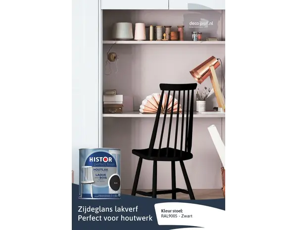 Histor Perfect Finish Houtlak Zijdeglans Zwart Histor Perfect Finish Houtlak Zijdeglans Zwart