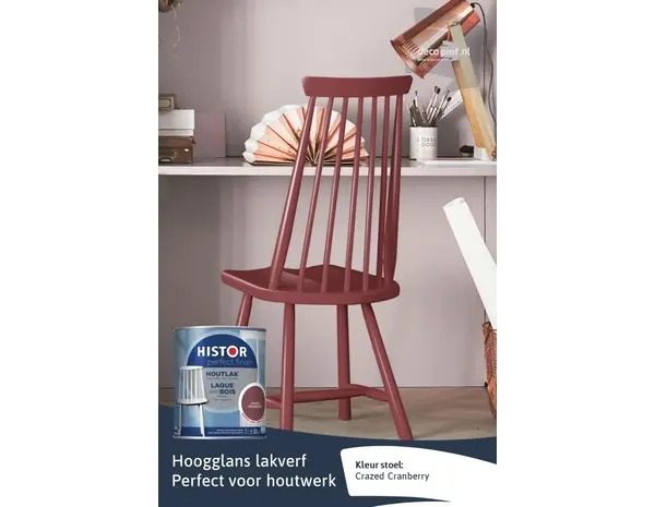 Histor Perfect Finish Houtlak Hoogglans Crazed Cranberry
